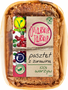 PASZTET Z ŻURAWINĄ 220G (4szt w kartonie) (warzywny)